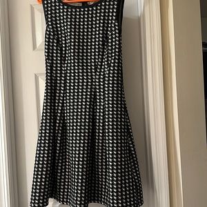 Max Studio Houndstooth A-Line Dress